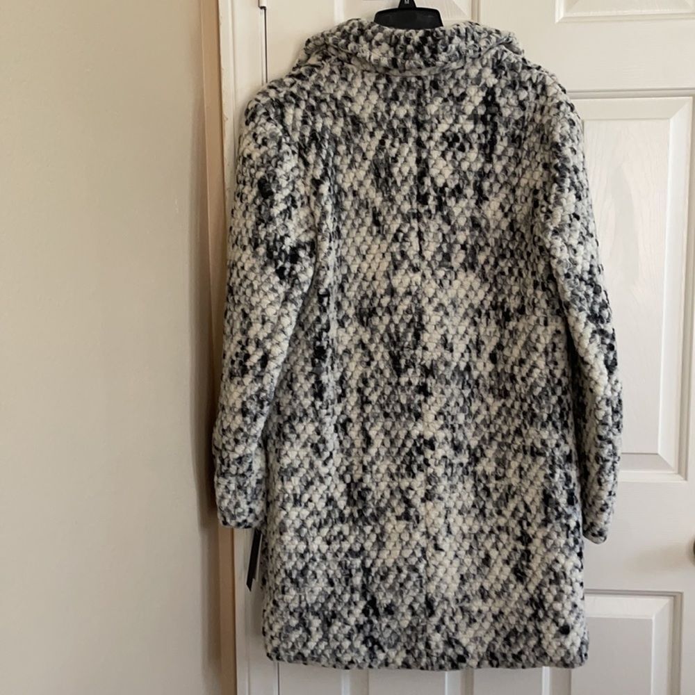 Steve Madden Black/White Coat size M - Picture 6 of 9